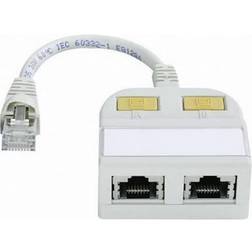 Telegärtner RJ45 Networks Y adapter CAT 5e [2x RJ45
